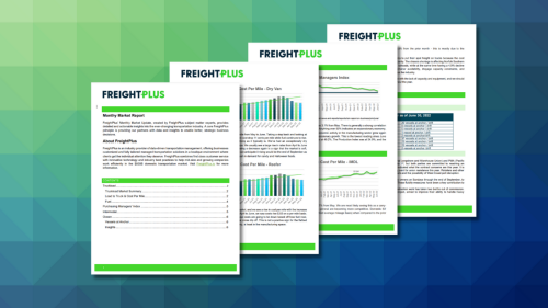 FreightPlus Monthly Transportation Market Report